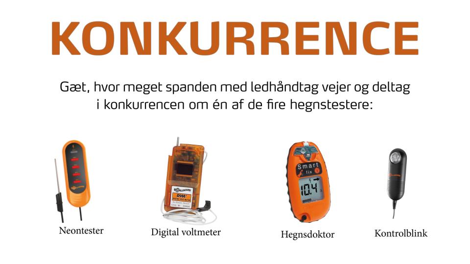 Konkurrence: Vind én af fire hegnstestere