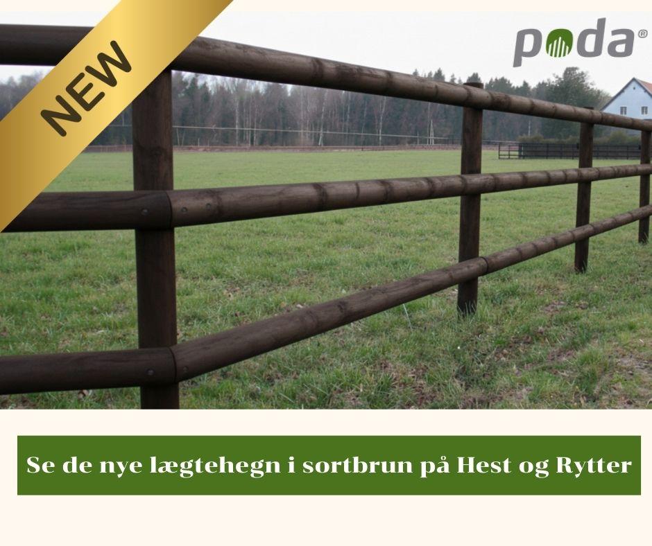 Lægtehegn i sortbrun